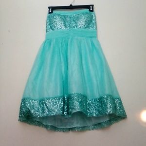 Strapless Dress With Sequence